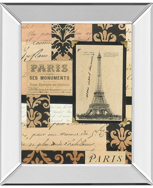 Classy Art Travel Collage I By Gillian Fullard Mirror Framed Print