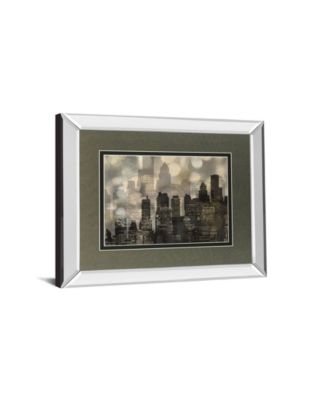 City Lights by Katrina Craven Mirror Framed Print Wall Art, 34" x 40"
