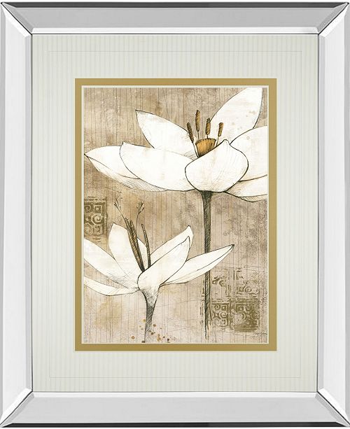 Classy Art Pencil Floral I By Avery Tillman Mirror Framed Print