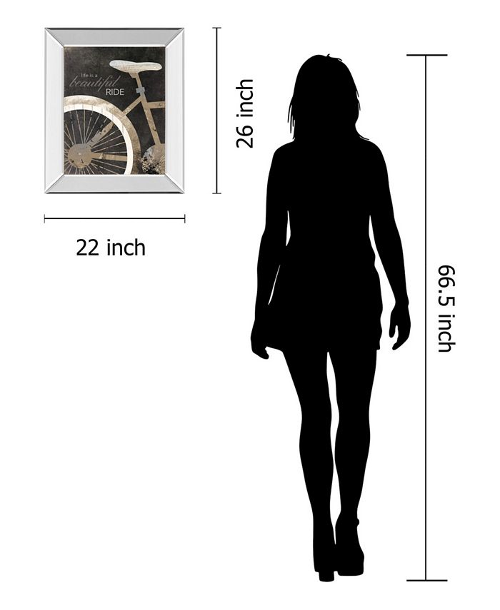 Classy Art Life is A Beautiful Ride by Marla Rae Mirror Framed Print