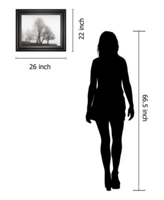 Fog and Trees at Dusk by Lsh Framed Print Wall Art, 22" x 26"