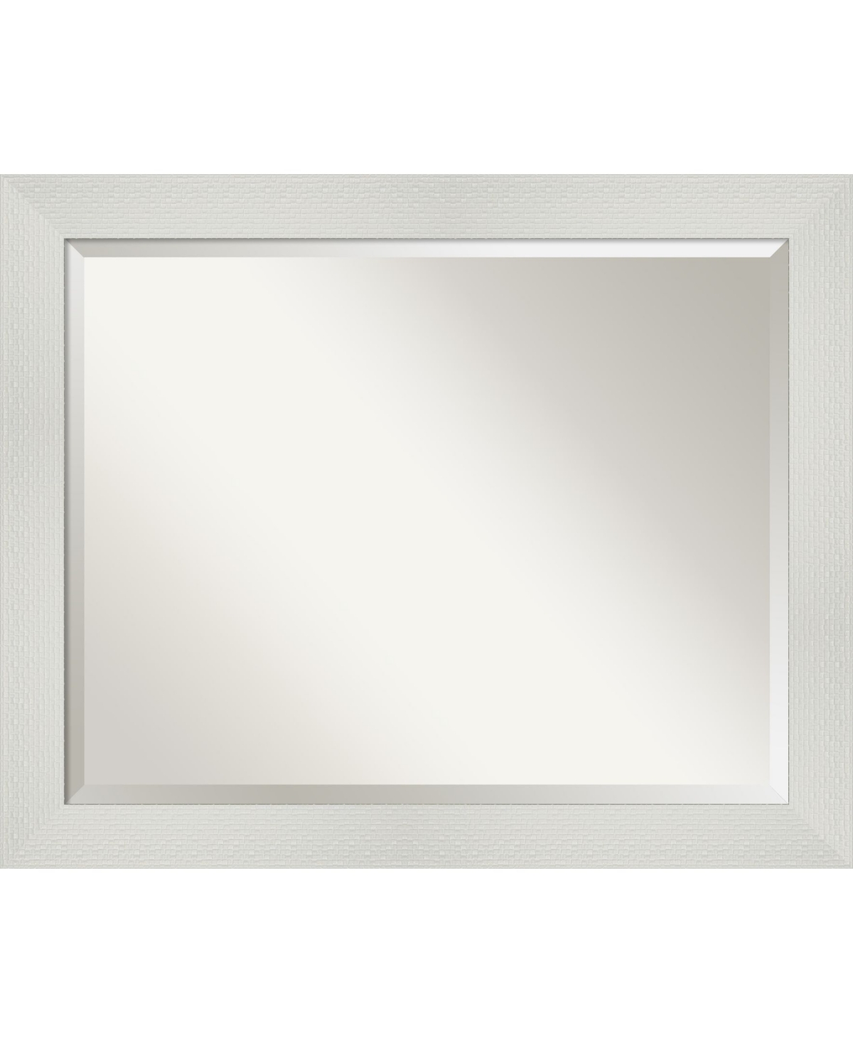 Mosaic Framed Bathroom Vanity Wall Mirror, 32.25" x 26.25" - White