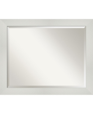 Amanti Art Mosaic Framed Bathroom Vanity Wall Mirror, 32.25" X 26.25" In White