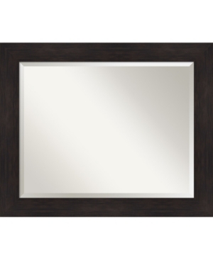 Shop Amanti Art Furniture Framed Bathroom Vanity Wall Mirror, 33.38" X 27.38" In Dark Brown