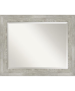 Amanti Art Dove Framed Bathroom Vanity Wall Mirror, 33.88" X 27.88" In Gray