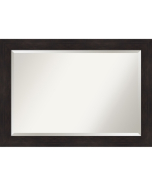 Amanti Art Furniture Framed Bathroom Vanity Wall Mirror, 41.38" X 29.38" In Dark Brown