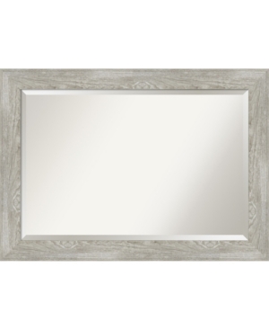 Amanti Art Dove Framed Bathroom Vanity Wall Mirror, 41.88" X 29.88" In Gray