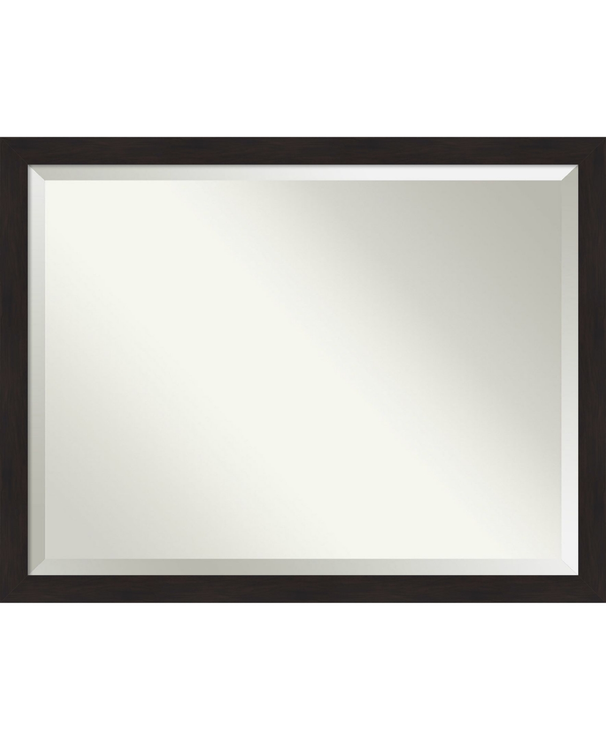 Furniture Framed Bathroom Vanity Wall Mirror, 43.5" x 33.50" - Dark Brown