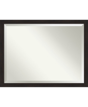 Amanti Art Furniture Framed Bathroom Vanity Wall Mirror, 43.5" X 33.50" In Dark Brown