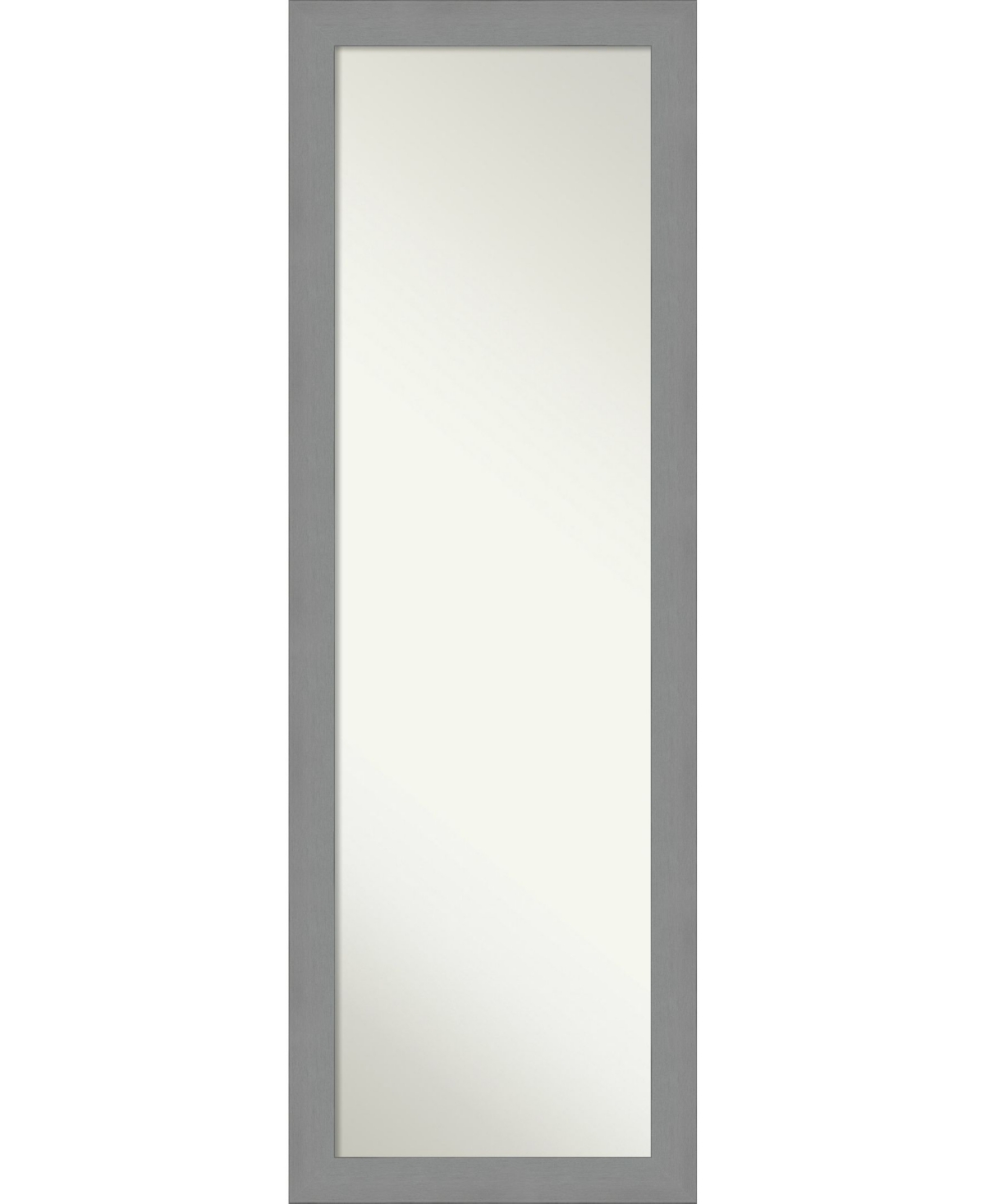 Brushed on The Door Full Length Mirror, 17.5" x 51.50" - Silver