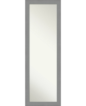Amanti Art Waveline Silver-tone On The Door Full Length Mirror, 18.38" X 52.38"