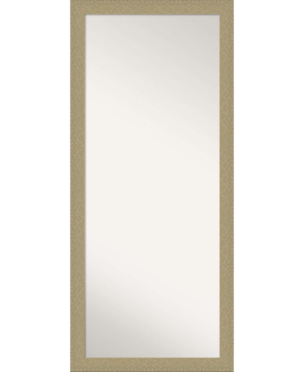 Mosaic Gold-tone Framed Floor/Leaner Full Length Mirror, 28.25" x 64.25" - Gold