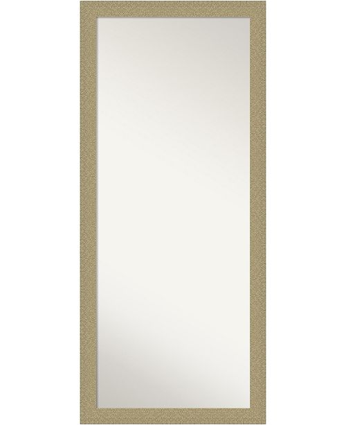 Amanti Art Mosaic Gold Tone Framed Floor Leaner Full Length Mirror