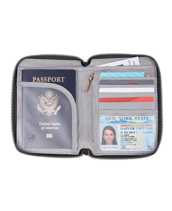 Travelon RFID Blocking Passport Zip Wallet Macy's