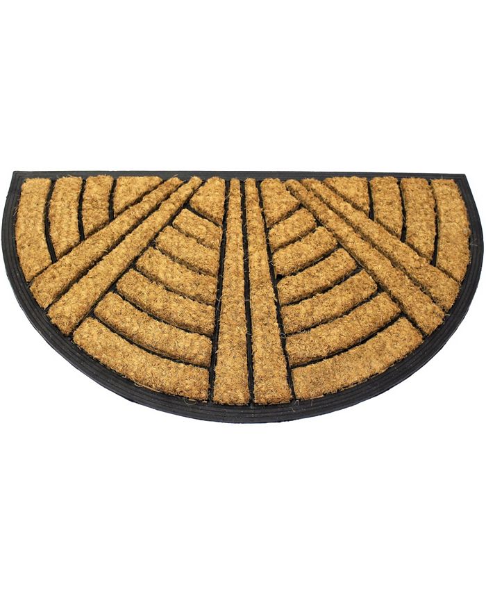 Envelor Art Deco Rubber Backing Coco Doormat, 18" x 30" Macy's