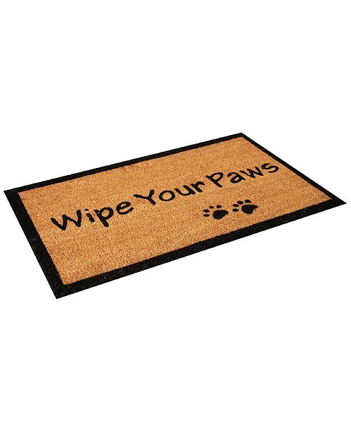 Envelor Non Slip Coco Wipe Your Paws Welcome Doormat 18 X 30
