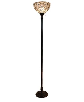 Tiffany Style Torchiere Floor Lamp