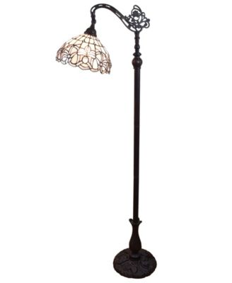 Tiffany Style Floral Design Floor Reading Lamp