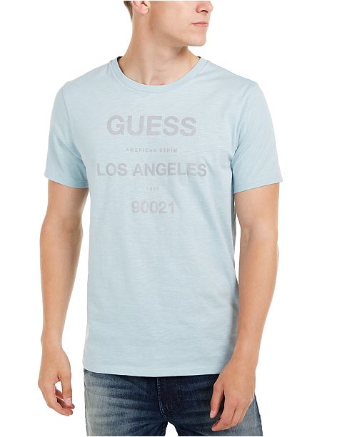 Guess Men S Los Angeles Logo T Shirt Reviews T Shirts Men Macy S