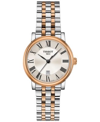 Tissot - Women's Swiss Carson Premium Rose Gold 5N & Stainless Steel Bracelet Watch 30mm