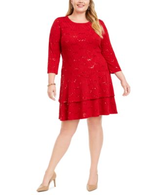 red plus size clothes