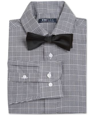 black and white plaid dress shirt