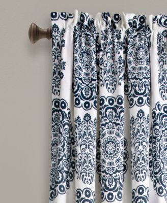 Lush Decor Evelyn Medallion Light Filtering Window Curtain Panels 