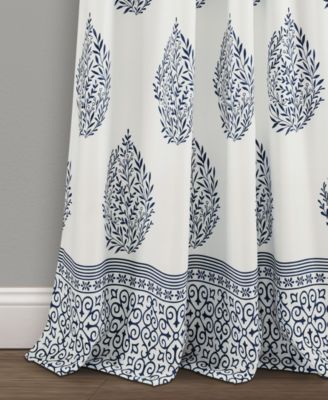 Lush Decor Teardrop Leaf Light Filtering Window Curtain Panels