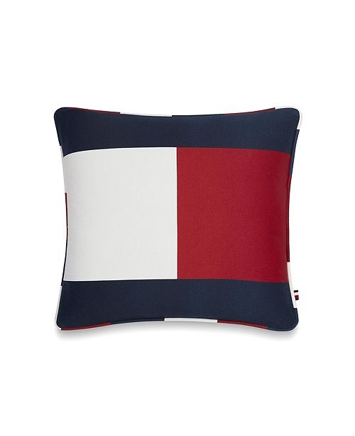 Tommy Hilfiger Flag 18 Square Decorative Pillow & Reviews Decorative