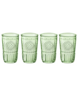 Bormioli Rocco - Romantic Candy Green Water Glass, Set of 4