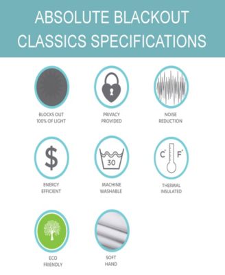 Linear Tree Insulated Rod Pocket Blackout Window Curtain Panels