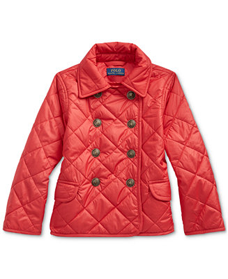 Polo Ralph Lauren Little Girl's Quilted Double-Breasted Jacket ...
