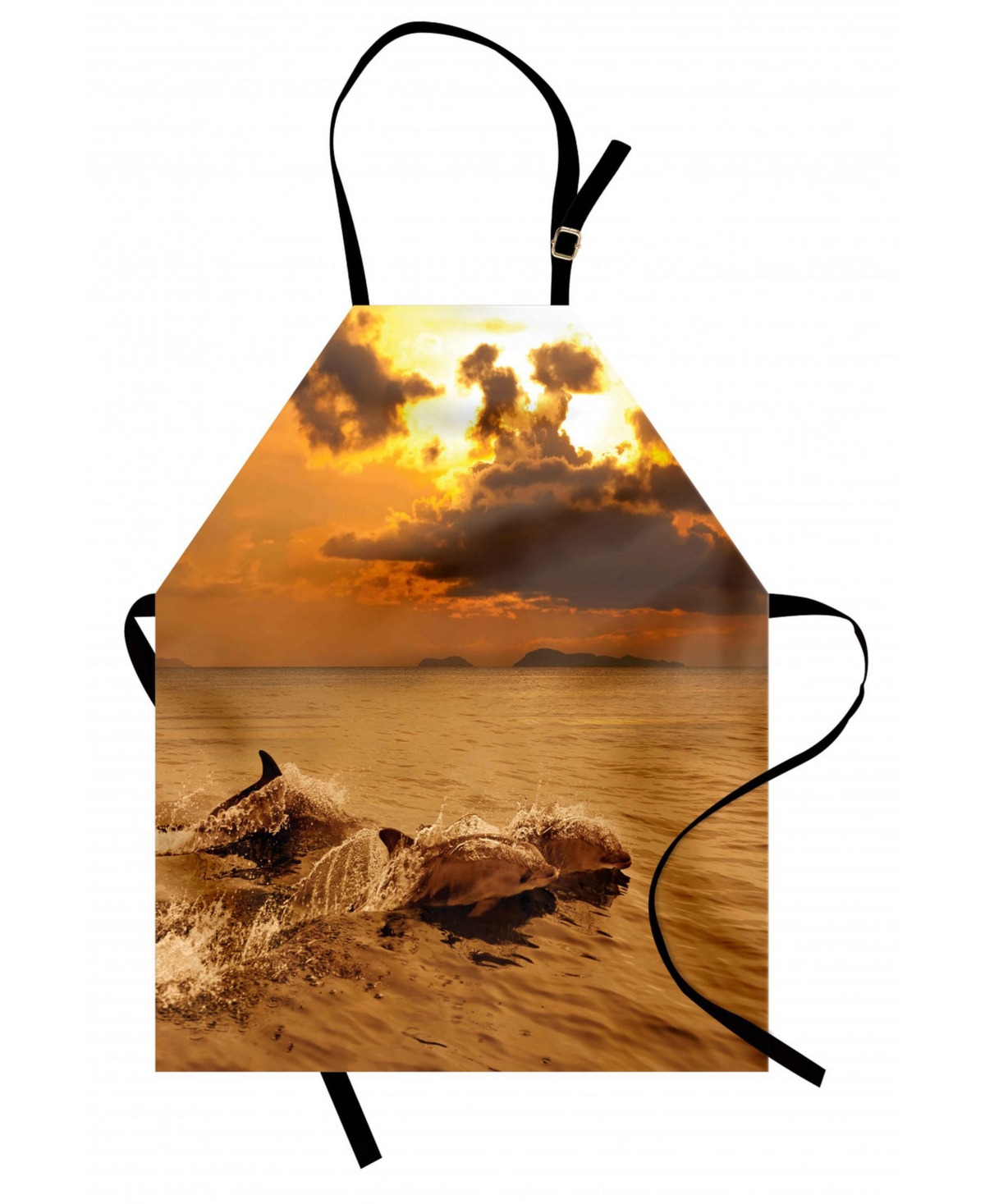 Ambesonne Sea Animals Apron
