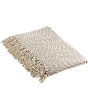 SARO LIFESTYLE WOVEN NUBBY THROW, 50" X 60"
