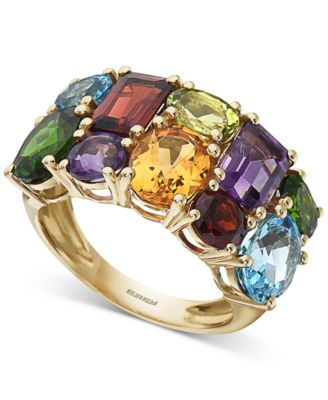 EFFY Collection EFFY® Multi-Gemstone Statement Ring (7-1/5 ct t.w.) in 14k Gold
