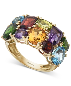 image of Effy Multi-Gemstone Statement Ring (7-1/5 ct t.w.) in 14k Gold