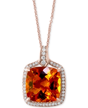 image of Effy Citrine (8-1/3 ct. t.w.) & Diamond (1/4 ct. t.w.) 18