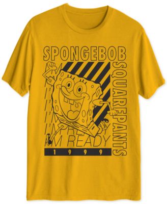 Hybrid - Men's Spongebob I'm Ready Graphic T-Shirt