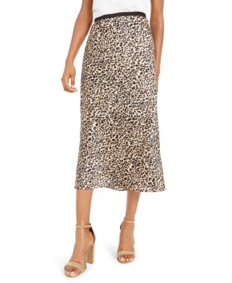 printed slip skirt