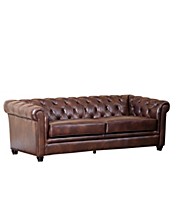 Tufted Leather Sofa Macy S, Extra Long Tufted Leather Sofa Set