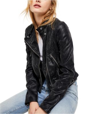 Free people vegan leather moto jacket hotsell