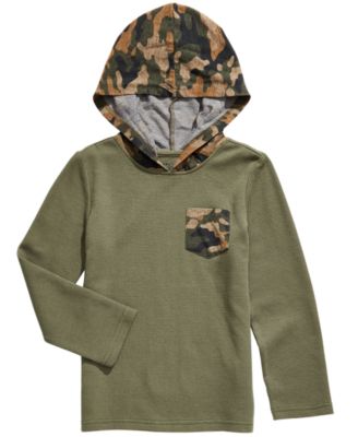 camo hooded shirt