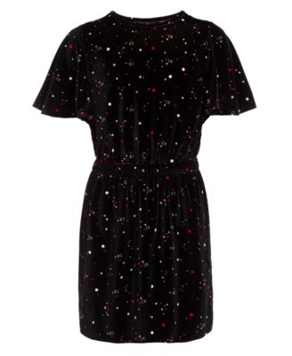 macy's calvin klein velvet dress