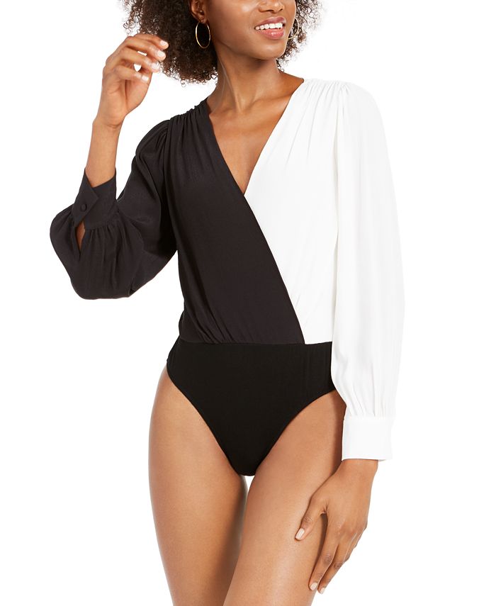 4SI3NNA Colorblocked Bodysuit Macy's