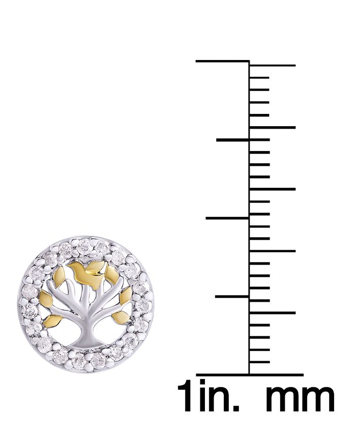 Family tree stud earrings clearance