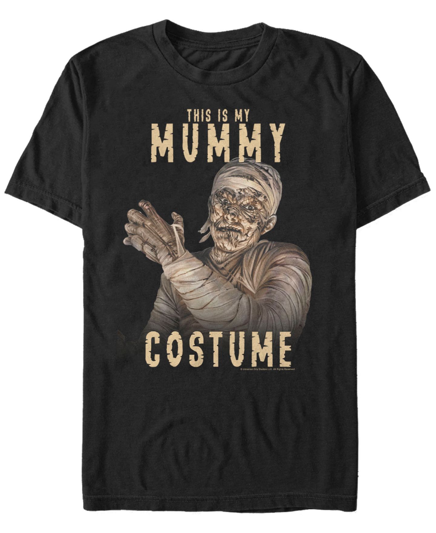 Мужская футболка Fifth Sun Universal Monsters Mummy Costume Short Sleeve, цвет: Чёрный — фото 1