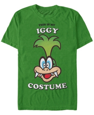 Nintendo Men's Super Mario Iggy Halloween Costume Short Sleeve T-Shirt