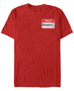 Star Trek Men's Original Series Hello Reshirt Name Tag Short Sleeve T-Shirt