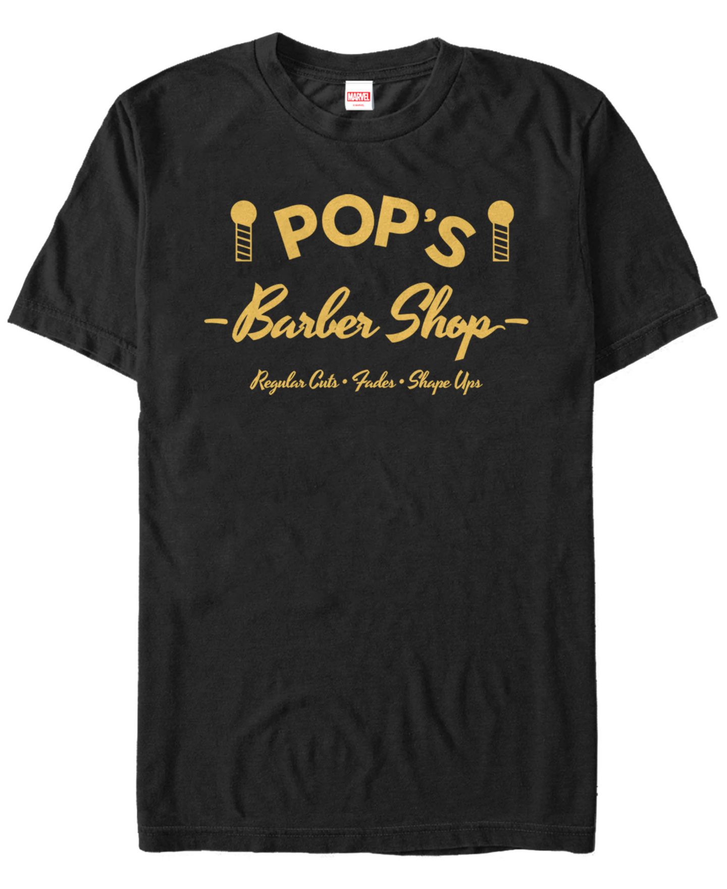 Мужская футболка Fifth Sun Marvel Luke Cage Pop's Barber Shop Short Sleeve, цвет: Чёрный — фото 1
