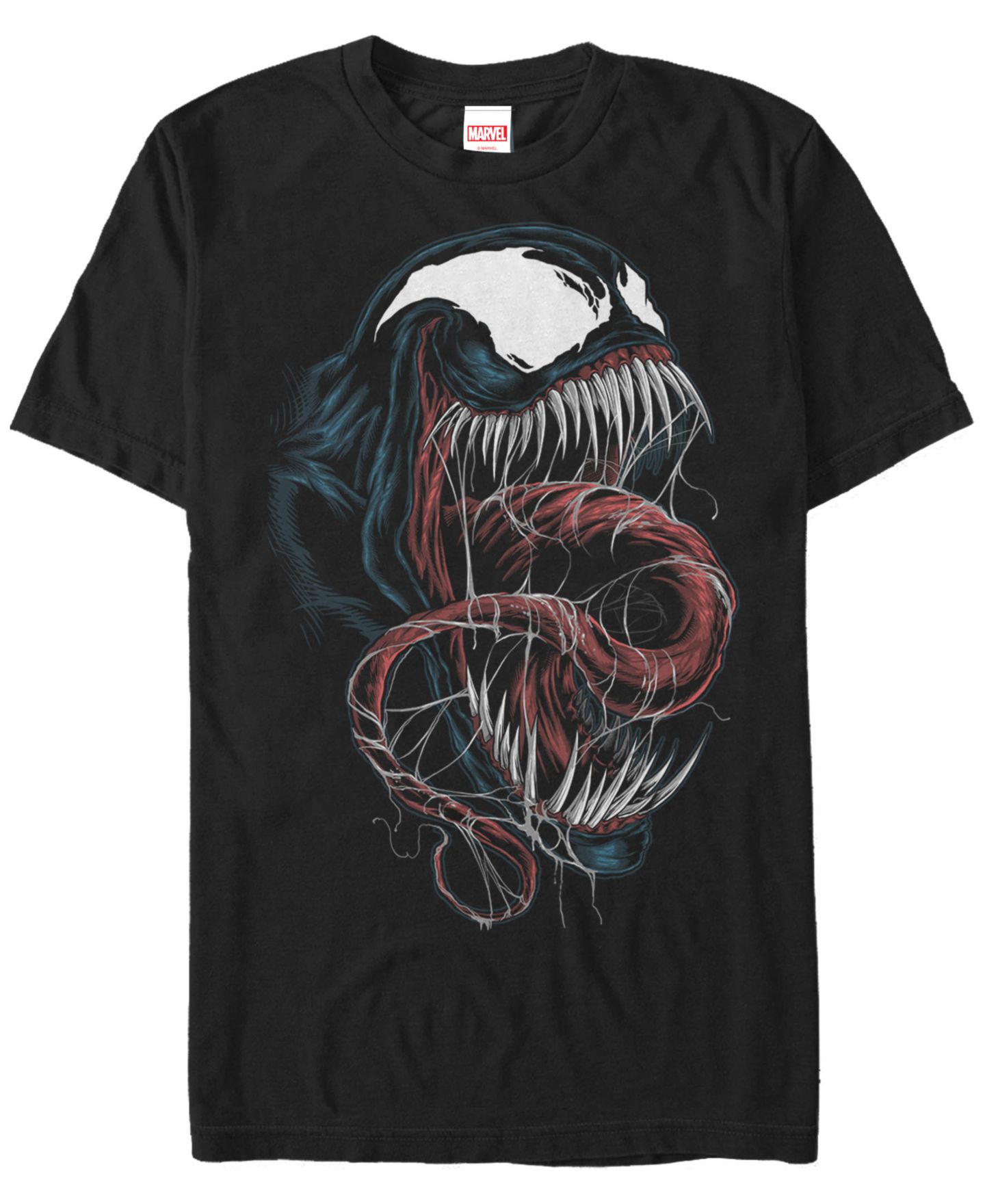 Мужская футболка Fifth Sun Marvel Venom Big Face Short Sleeve, цвет: Чёрный — фото 1